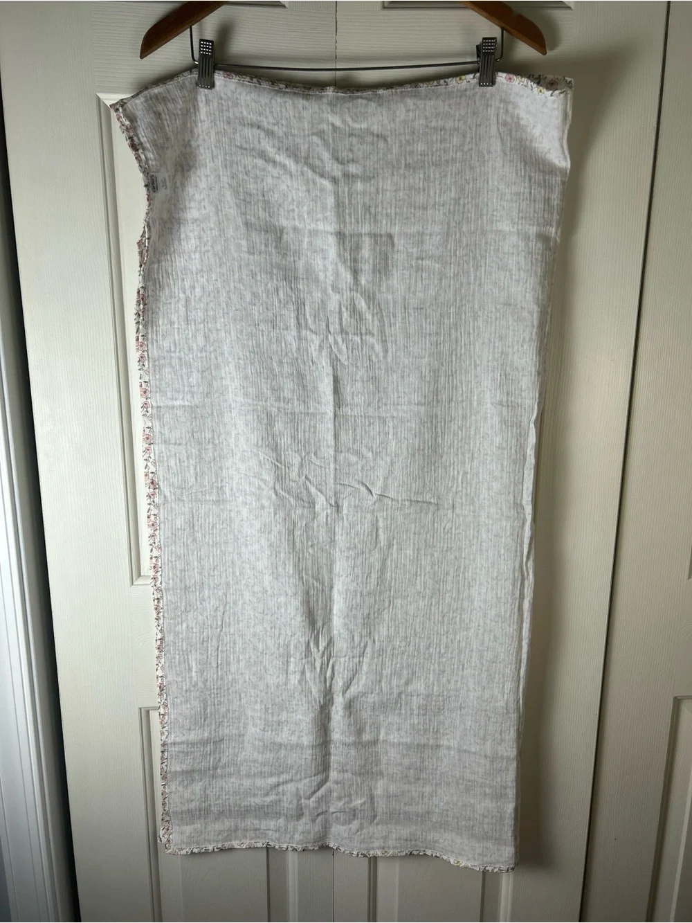 Child of Mine by Carter's Floral Muslin Baby Swaddle Blanket Pink White Yellow